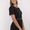 rochie-neagra-midi-cu-maneci-scurte-si-curea-in-talie