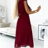 rochie-plisata-burgundy-cu-volane-decolteu-petrecut-si-cordon