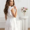 rochie-scurta-alba-din-bumbac-brodat-cu-volane-si-cordon