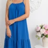 rochie-scurta-albastra-cu-volan-la-baza
