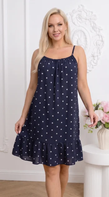 rochie-scurta-bleumarin-din-vascoza-cu-buline-si-volan