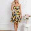 rochie-scurta-cu-imprimeu-baroc-si-lamai-si-volan-la-baza