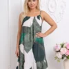 rochie-scurta-cu-imprimeu-geometric-in-nuante-de-verde