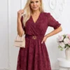 rochie-scurta-cu-textura-reliefata-si-curea