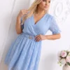 rochie-scurta-cu-textura-reliefata-si-curea