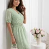 rochie-scurta-cu-textura-reliefata-si-curea