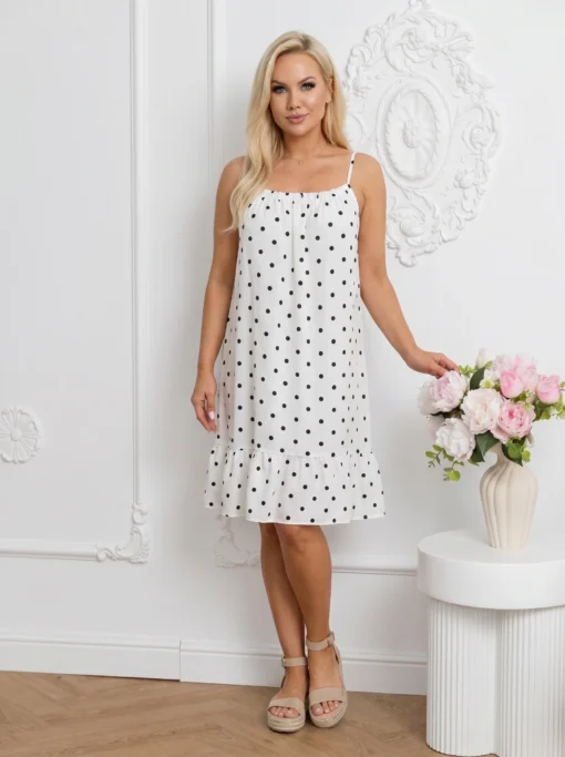 rochie-scurta-din-vascoza-albastra-cu-buline-si-volanas-la-baza
