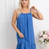 rochie-scurta-din-vascoza-albastra-cu-buline-si-volanas-la-baza