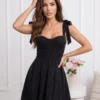 rochie-scurta-eleganta-cu-detalii-stralucitoare-si-bretele-cu-funda