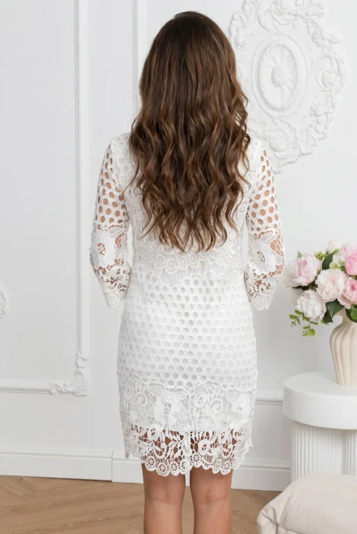 rochie-scurta-eleganta-din-dantela-alba