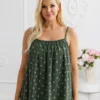 rochie-scurta-kaki-cu-bretele-buline-si-volanas-la-baza