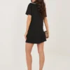 rochie-scurta-neagra-cu-guler-dantelat