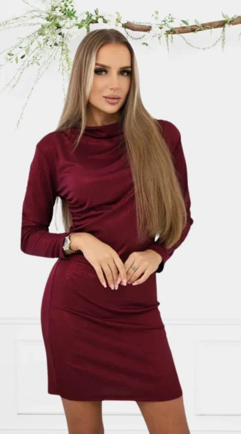 rochie-shiny-burgundy-cu-aspect-lucios