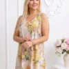 rochie-vaporoasa-cu-imprimeu-floral-bogat-galben