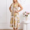 rochie-vaporoasa-cu-imprimeu-floral-bogat-galben