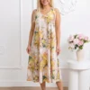 rochie-vaporoasa-cu-imprimeu-floral-bogat-galben