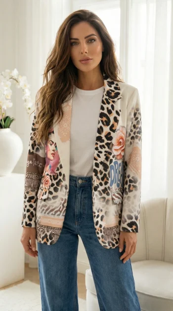 sacou-alb-cu-imprimeu-leopard-si-portret-artistic-dream