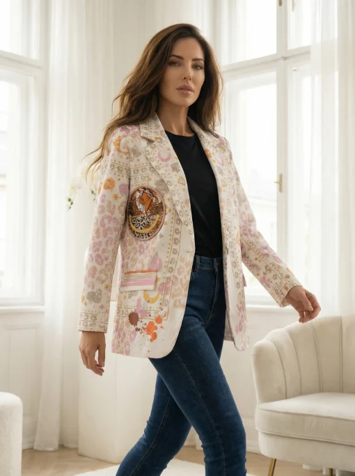 sacou-alb-cu-imprimeu-multicolor-si-aplicatie-frontala-circulara