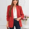 sacou-elegant-corai-cu-maneci-drapate-fancy