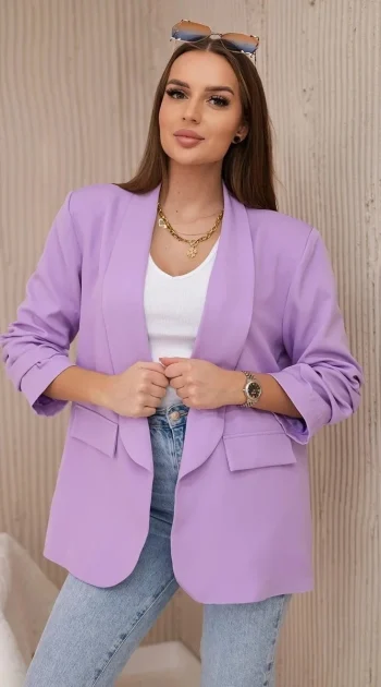 sacou-elegant-cu-maneci-drapate-fancy-purple