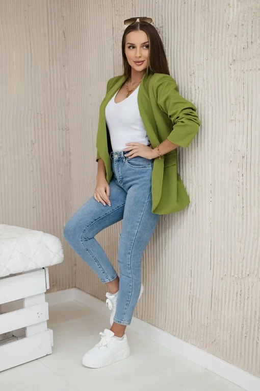 sacou-elegant-cu-maneci-drapate-fancy-verde