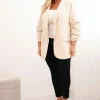 sacou-elegant-marime-mare-bej-cu-maneci-drapate