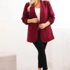sacou-elegant-marime-mare-burgundy-cu-maneci-drapate