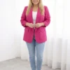 sacou-elegant-marime-mare-fucsia-cu-maneci-drapate-fancy