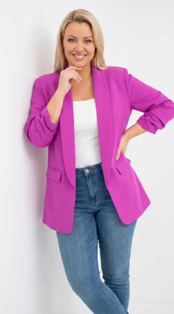 sacou-elegant-marime-mare-violet-cu-maneci-drapate-fancy