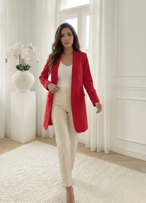 sacou-elegant-rosu-lung