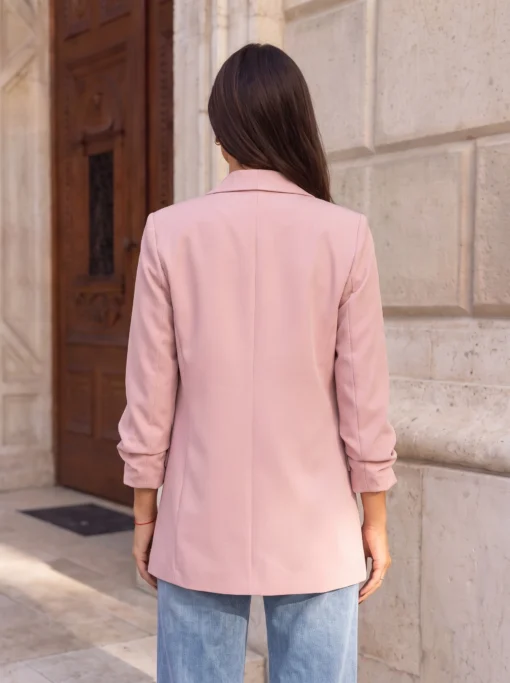 sacou-elegant-roz-pudra-cu-maneci-drapate-fancy