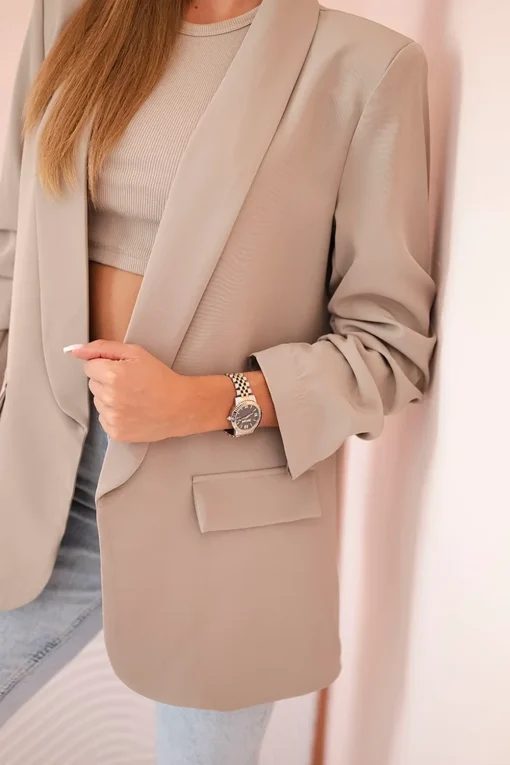 sacou-fancy-beige-elegant-cu-maneci-drapate-copiaza