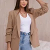 sacou-fancy-camel-elegant-cu-maneci-drapate