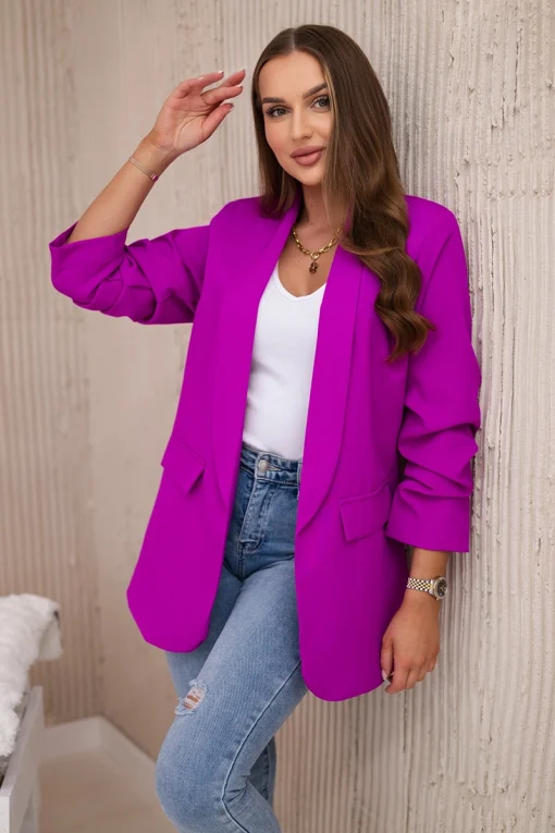 sacou-fancy-violet-elegant-cu-maneci-drapate