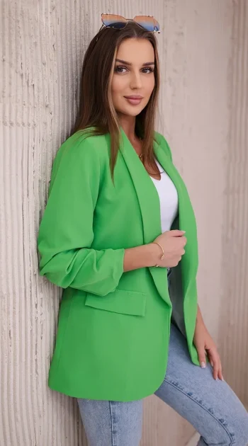 sacou-fresh-green-elegant-cu-maneci-drapate