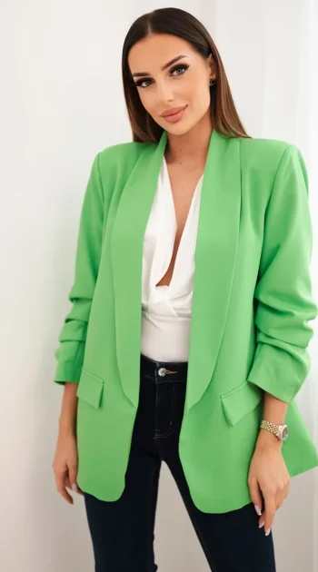 sacou-fresh-green-elegant-cu-maneci-drapate-fancy