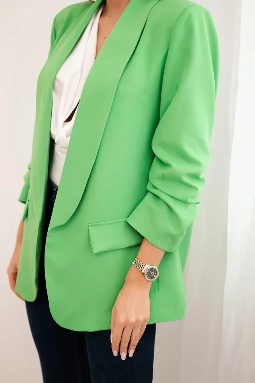 sacou-fresh-green-elegant-cu-maneci-drapate-fancy