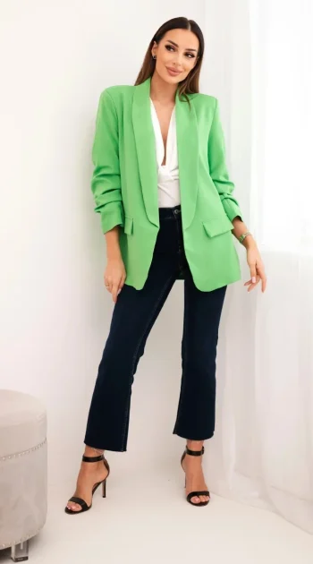 sacou-fresh-green-elegant-cu-maneci-drapate-fancy