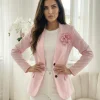 sacou-roz-dama-cu-floare-decorativa