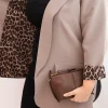 sacou-taupe-cu-mansete-animal-print-marime-mare