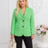 sacou-verde-cu-croiala-clasica-si-nasturi-negri-contrastanti