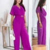 salopeta-eleganta-fucsia-cu-decolteu-petrecut