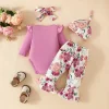 set-4-piese-fete-cu-imprimeu-floral