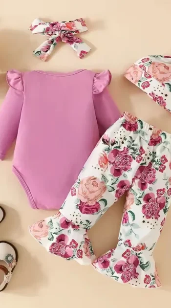 set-4-piese-fete-cu-imprimeu-floral