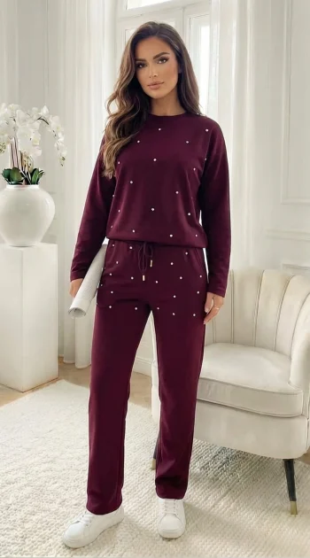 set-dama-casual-bordo-cu-aplicatii-pietricele