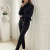 set-dama-negru-cu-aspect-de-piele-intoarsa