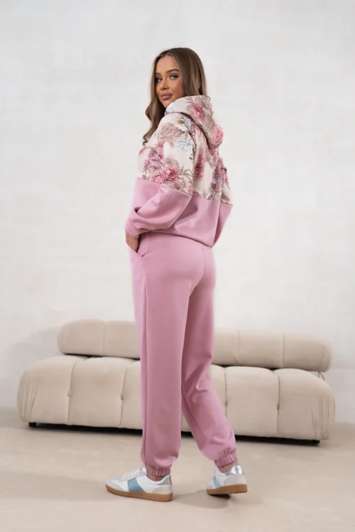 set-de-trening-roz-din-vascoza-cu-imprimeu-floral