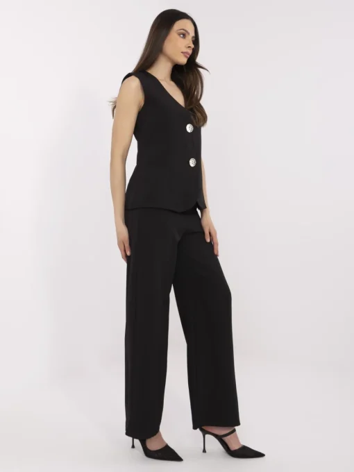 set-elegant-negru-cu-pantaloni-si-vesta-eleganta-cu-nasturi-decorativi