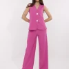 set-elegant-roz-cu-pantaloni-si-vesta-eleganta-cu-nasturi-decorativi