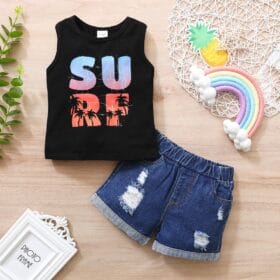 Set maiou si pantaloni Surf